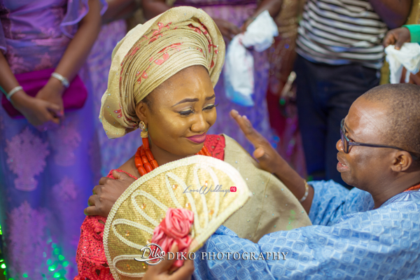 Nigerian Traditional Bride and dad tears Adefunke & Adebola Diko Photography LoveweddingsNG