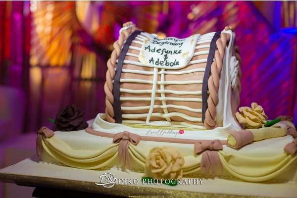 Nigerian Traditional Wedding Cake Adefunke & Adebola Diko Photography LoveweddingsNG