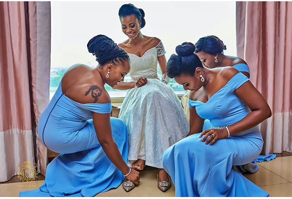 Nigerian Wedding Bride and Bridesmaids Obiageli and Chiedu Keziie LoveweddingsNG
