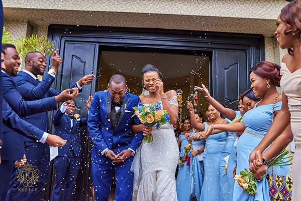 Nigerian Wedding Bride and Groom Confetti Obiageli and Chiedu Keziie LoveweddingsNG