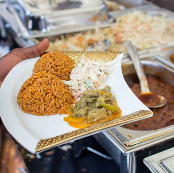 Nigerian Wedding Caterer Jollof Rice Goldielux Catering and Events LoveweddingsNG