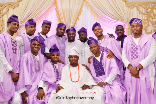 Nigerian Wedding Traditional Groom and Groomsman Bukky & Poju Klala Photography LoveweddingsNG