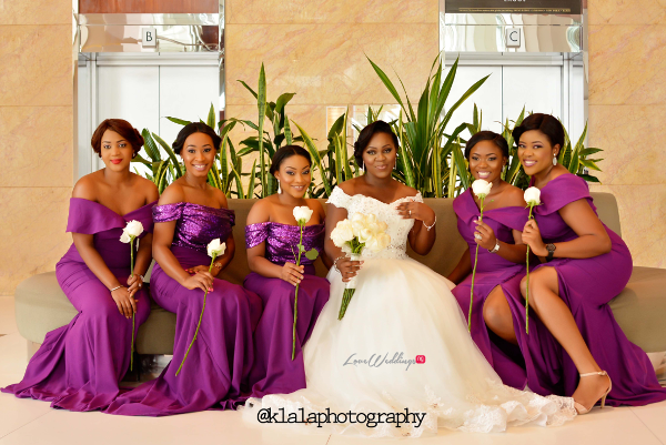 Nigerian White Wedding - Bride and Bridesmaids Folake and Ifeoluwa Klala Photography LoveweddingsNG 1