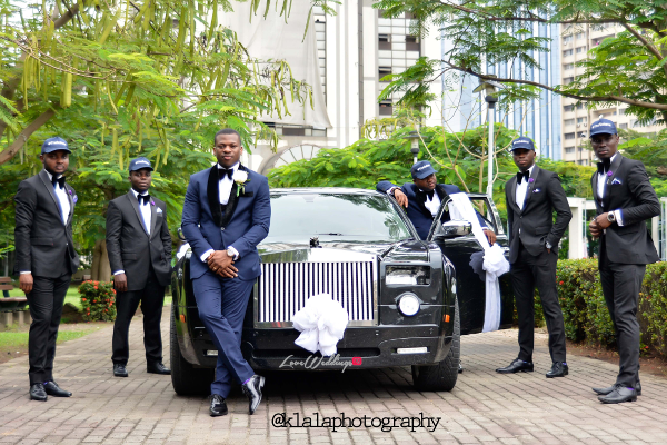 Nigerian White Wedding - Bride and Groom and Groomsmen Snapback Folake and Ifeoluwa Klala Photography LoveweddingsNG 1