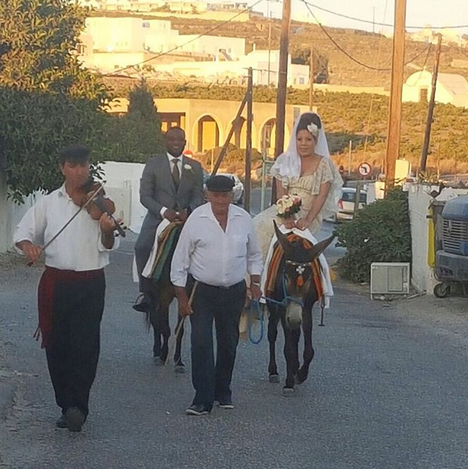 Monalisa Chinda Victor Tonye Coker White Wedding Greece LoveweddingsNG 6