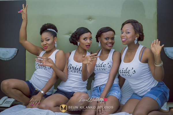 Nigerian White Wedding Bridesmaids Lamide and Biodun Seun Kilanko Studios LoveweddingsNG