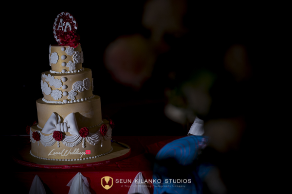 Nigerian White Wedding Cake Lamide and Biodun Seun Kilanko Studios LoveweddingsNG