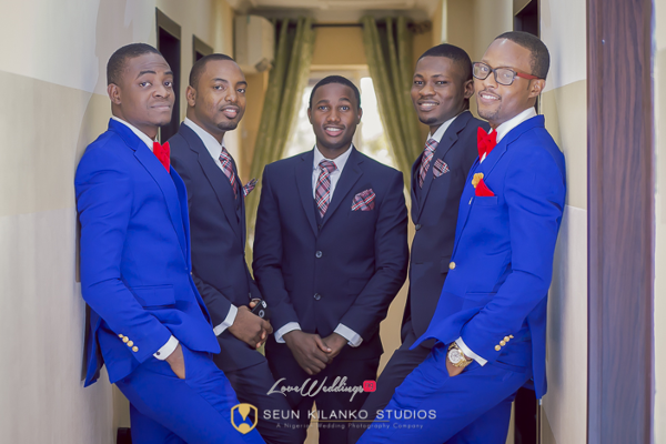 Nigerian White Wedding Groom and Groomsmen Lamide and Biodun Seun Kilanko Studios LoveweddingsNG