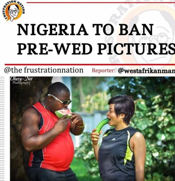 Funny Nigerian PreWedding Picture LoveWeddingsNG