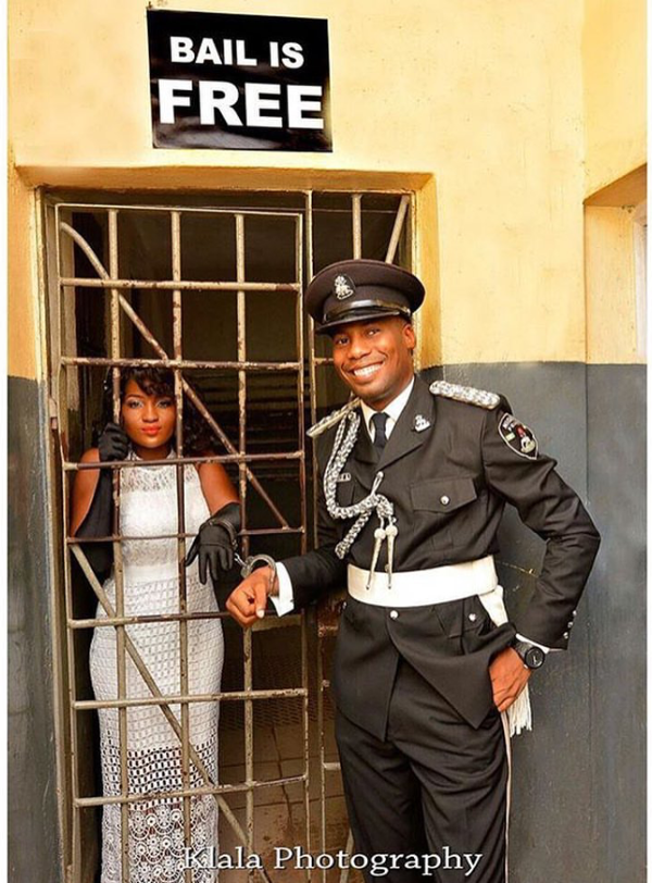 Nigerian Funny Wedding Picture Police Bail Klala Photography LoveWeddingsNG