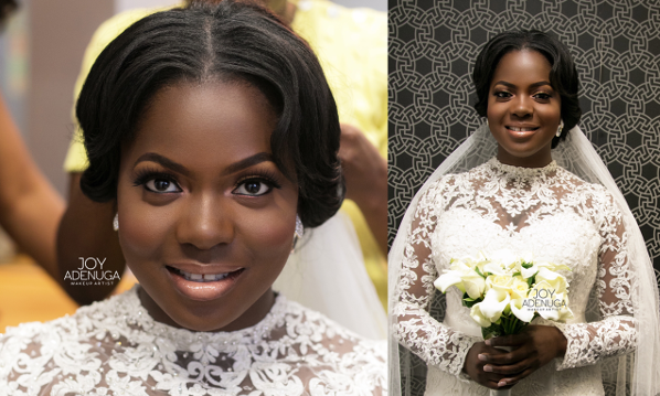 7 makeup looks on dark-skinned brides by Joy Adenuga