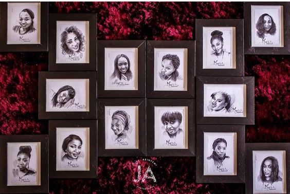 gifts-for-your-bridesmaids-and-groomsmen-framed-illustrations-sketches-loveweddingsng