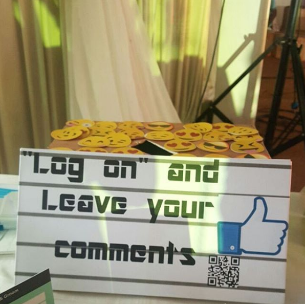 Adaugo and Uche's Nigerian Social Media Themed Wedding Facebook Inspired Guest Book Signage IPC Events LoveWeddingsNG