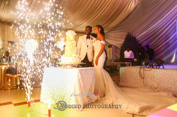 Nigerian Couple cutting the cake Amaka and Oba 3003 Events LoveWeddingsNG 1