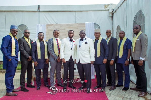 Nigerian Groom and Friends Amaka and Oba 3003 Events LoveWeddingsNG