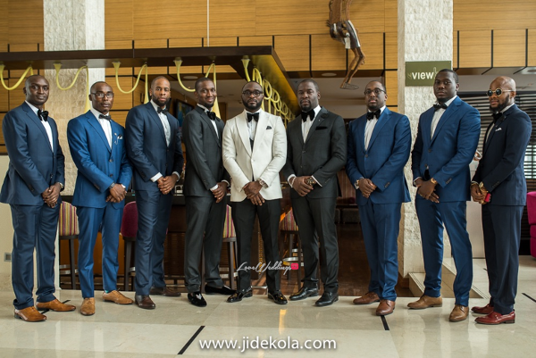 Nigerian Groom and Groomsmen - Prince Kasali and Olori Abisoye Jide Kola LoveWeddingsNG