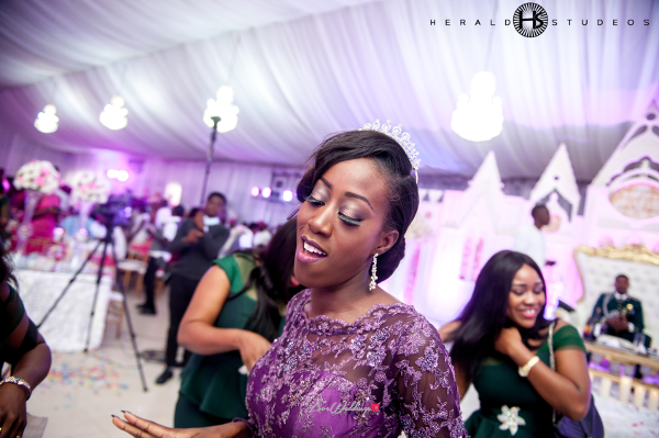 Nigerian bride dancing at reception Tosin and Hassan Herald Studeos LoveWeddingsNG