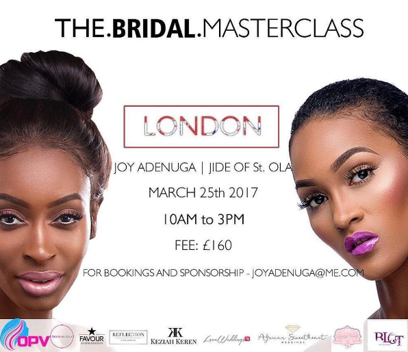 The Bridal Masterclass London Joy Adenuga Jide of St Ola LoveWeddingsNG