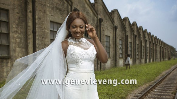 Here comes the bride… Nollywood’s Yvonne Jegede covers Genevieve Magazine’s Bridal Issue