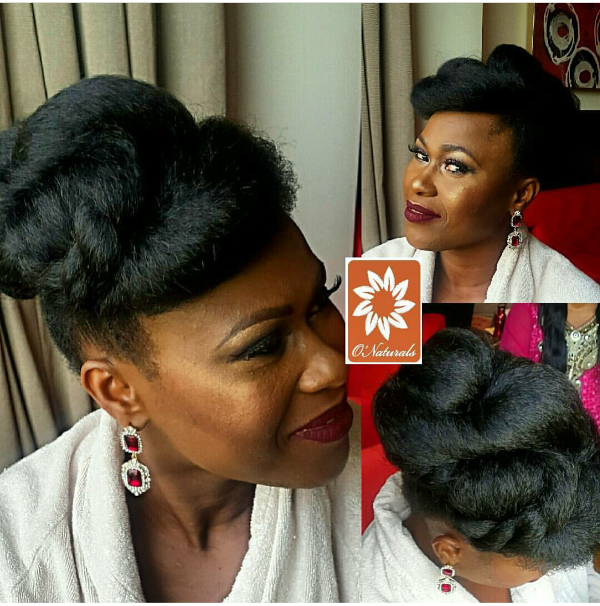 AMVCA 2017 - Uche Jombo Rodrigues by Onaturals Bridal Hair Look Africa Magic Viewers Choice Awards 2017 LoveWeddingsNG