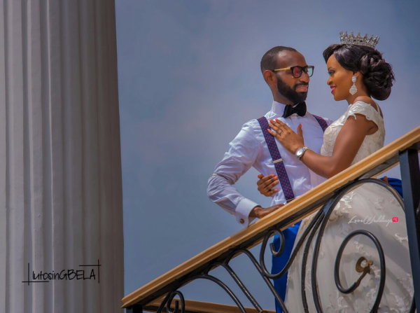 Nigerian Bride and Groom Adetola Adeleke and Olapemi Awolola LoveWeddingsNG