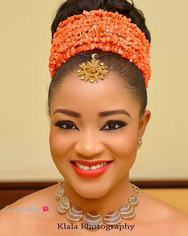 Nigerian Traditional Bridal Makeup Ifeyinwa and Chidi Klala Photography LoveWeddingsNG 1