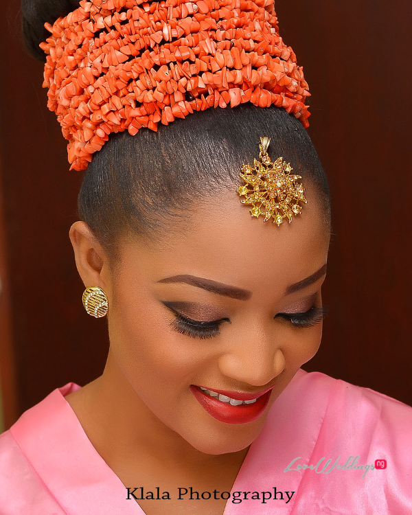 Nigerian Traditional Bridal Makeup Ifeyinwa and Chidi Klala Photography LoveWeddingsNG 4