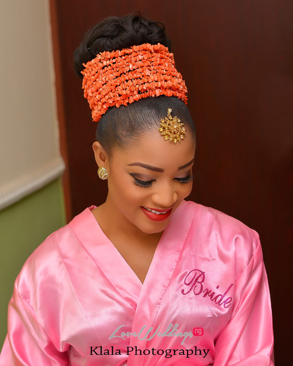 Nigerian Traditional Bride in robe Ifeyinwa and Chidi Klala Photography LoveWeddingsNG