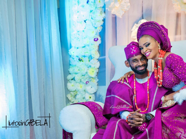 Nigerian Traditional Wedding Bride and Groom Adetola Adeleke and Olapemi Awolola LoveWeddingsNG