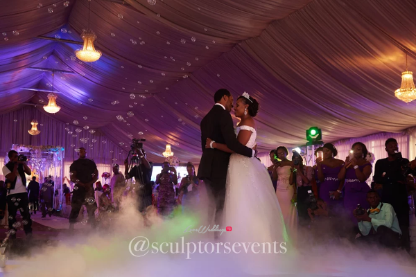 Nigerian Bride and Groom Seno and Patrick First Dance Sculptors Events LoveWeddingsNG