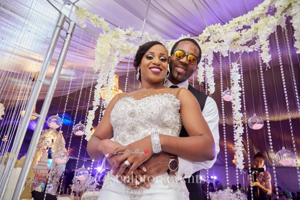 Nigerian Bride and Groom Seno and Patrick Reception Sculptors Events LoveWeddingsNG 3