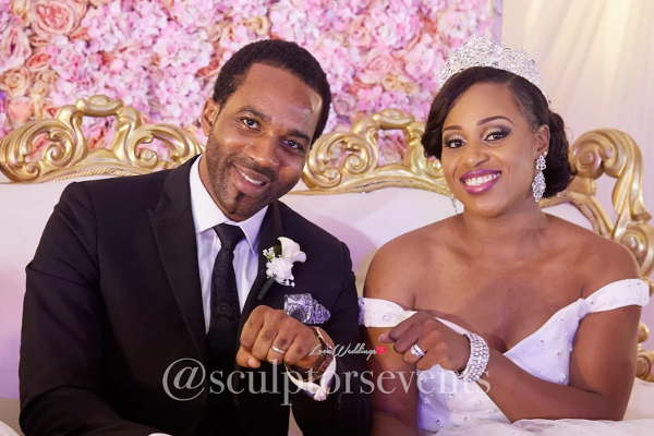 Nigerian Bride and Groom Seno and Patrick Sculptors Events LoveWeddingsNG 1