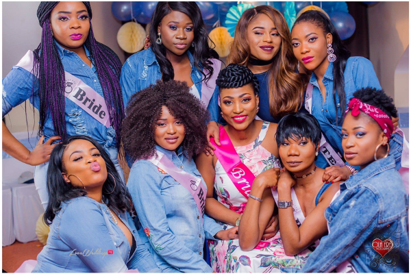 Nigerian Denim Themed Bridal Shower Adiat Bride to be and Friends LoveWeddingsNG