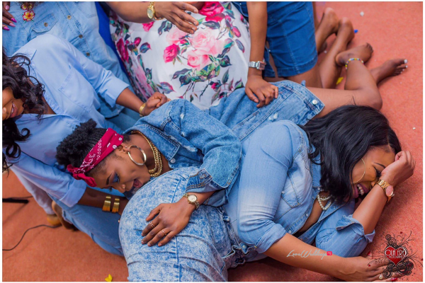 Nigerian Denim Themed Bridal Shower Adiat Friends LoveWeddingsNG