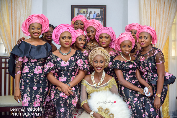 Nigerian Traditional Bride and Aso Ebi Ladies Dr. Chioma & Dr. Onyedika Lemmy Vedutti Photography LoveWeddingsNG 3