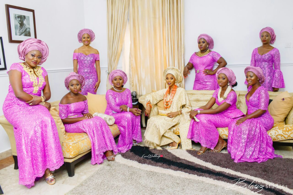 Nigerian Traditional Bride and Aso Ebi Ladies #TigeradoresAbby Trendybee Events LoveweddingsNG