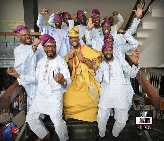 Nigerian Traditional Groom and Groomsmen Body Lawson Studios LoveWeddingsNG