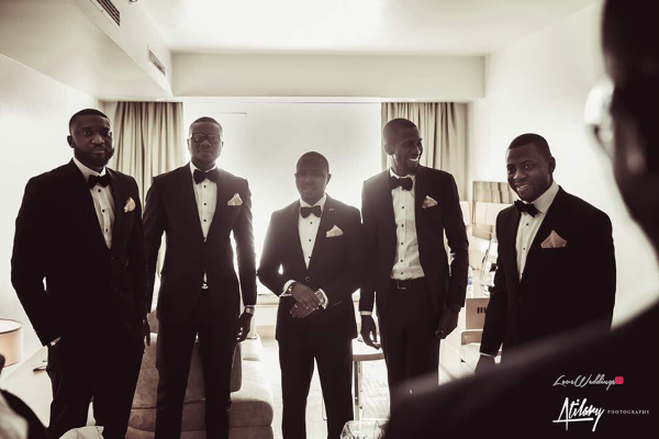 Nigerian Vow Renewal Wedding Groom and Groomsmen Fatou and Obi LoveWeddingsNG