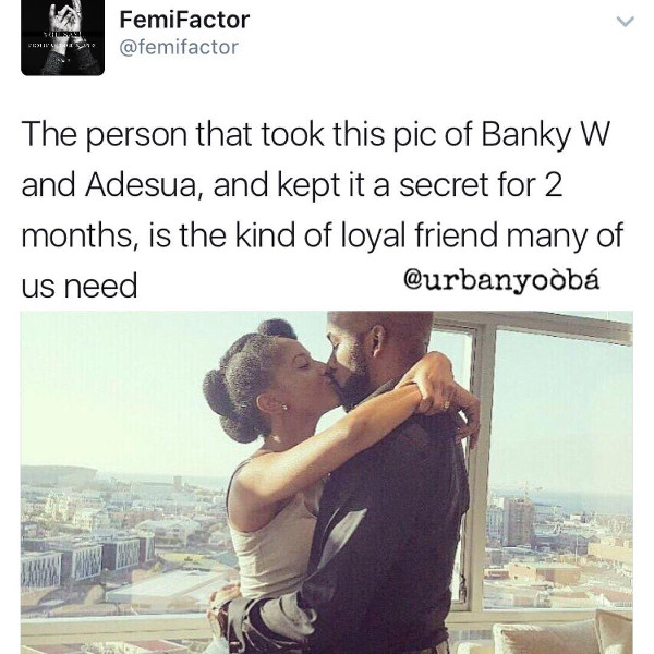 Adesua Etomi and Banky W Engagement Story Memes LoveWeddingsNG Loyal friend