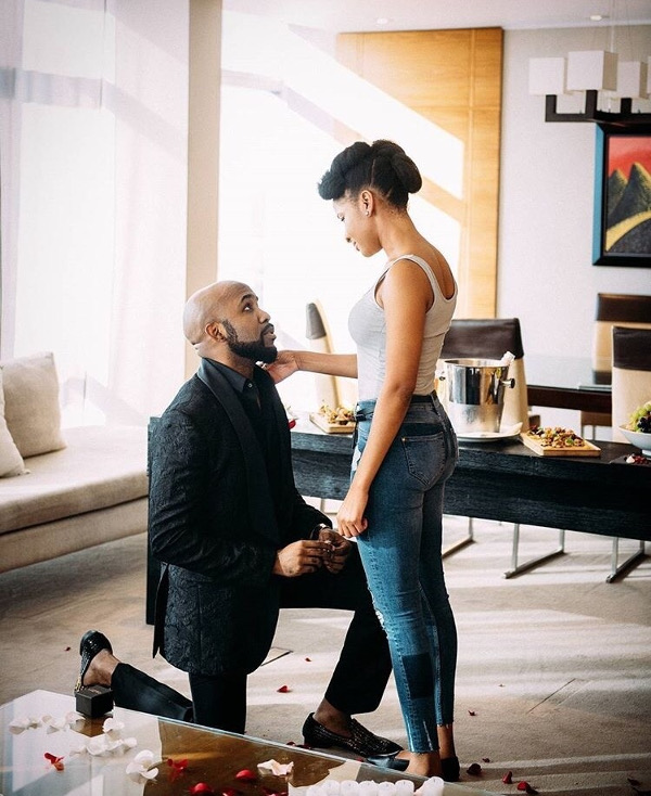 Adesua Etomi and Banky Wellington Engaged LoveWeddingsNG 2