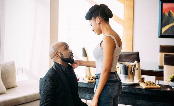 Adesua Etomi and Banky Wellington Engaged LoveWeddingsNG