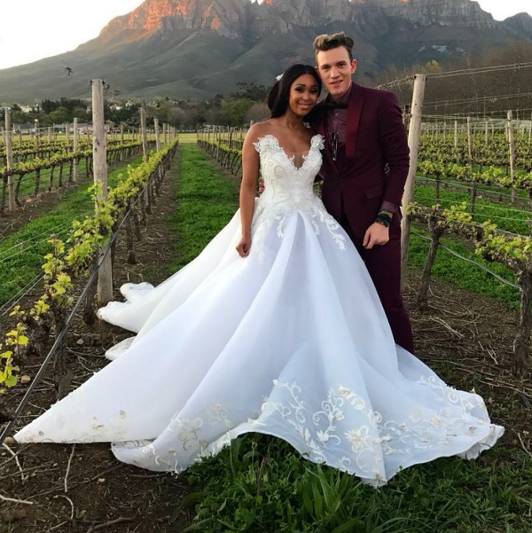 Minnie dlamini 2025 wedding dress