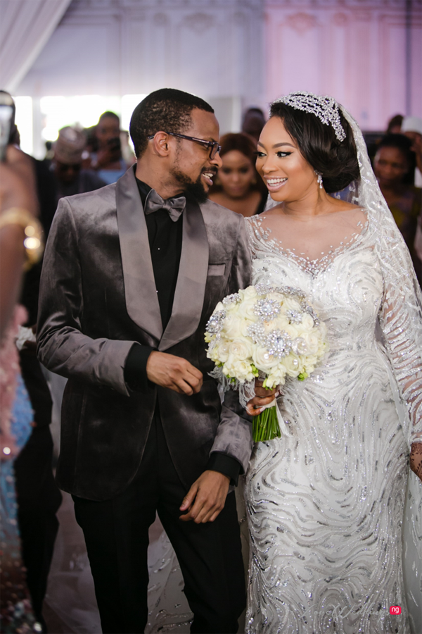 Inside Fatima Ganduje Abolaji Ajimobi s Amazing White Wedding