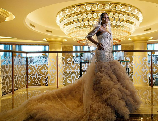 Wedding Fashion: Beautiful Bride Melts Heart as She Sports Gorgeous 2-in-1  Dress - Legit.ng
