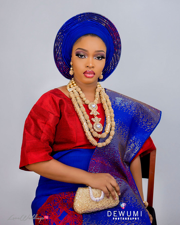 Red & Blue traditional bridal inspo | Dewumi Photography - LoveweddingsNG