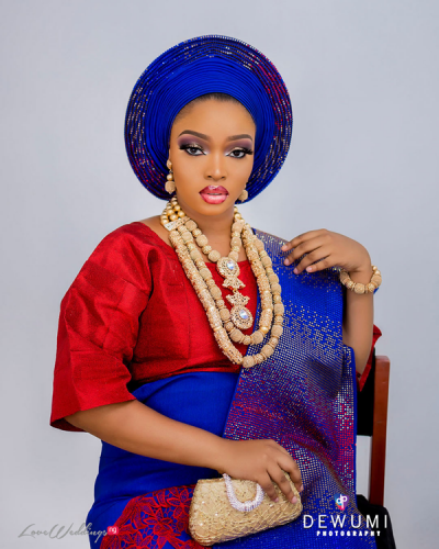 Red & Blue traditional bridal inspo | Dewumi Photography - LoveweddingsNG