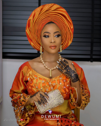 Orange is the new black for Nigerian traditional brides - LoveweddingsNG