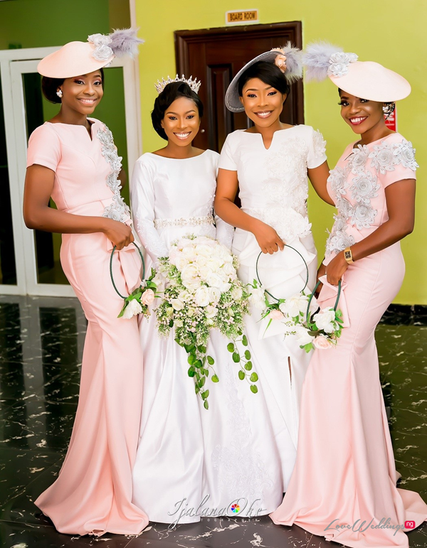 Bridesmaids store with fascinators