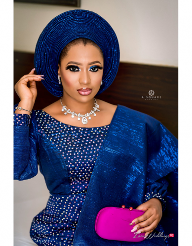 Blue Traditional Bridal Inspiration - LoveweddingsNG