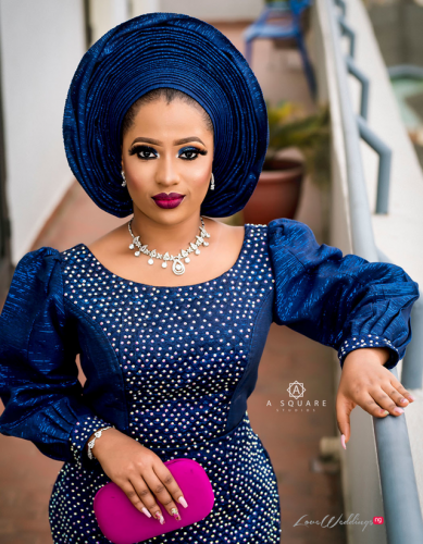 Blue Traditional Bridal Inspiration - LoveweddingsNG